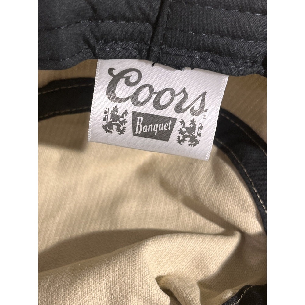 Coors Banquet Vintage Classic Corduroy Logo Brown Bucket Hat Cap OSFM - NWT - Picture 10 of 11